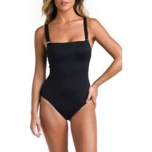 La Blanca Black One-Piece Swimsuit – Size 10